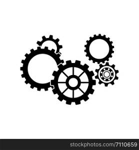 set of gears.vector illustration