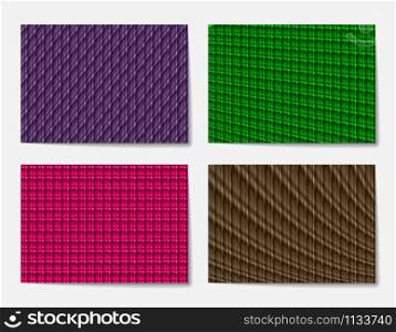 set of geometric abstract backgrounds for book covers brochures and any printed products. F-4 Format.