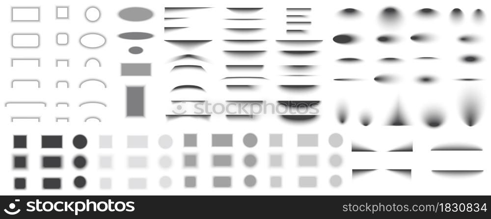 Set of geometric figure transparent grey and black with shadow effects. Line art. Vector illustration. Stock image. EPS 10.. Set of geometric figure transparent grey and black with shadow effects. Line art. Vector illustration. Stock image.
