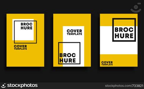 Set of geometric minimal design background for flyer, poster, brochure cover, portfolio template, typography or other printing products. Vector illustration.. Set of geometric minimal design background for flyer, poster, brochure cover, portfolio template, typography or other printing products
