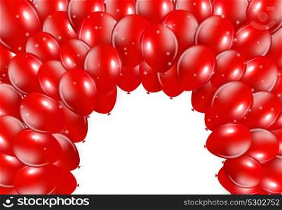 Set of Glossy Balloons Background Vector Illustration EPS10. Glossy Balloons Background Vector Illustration