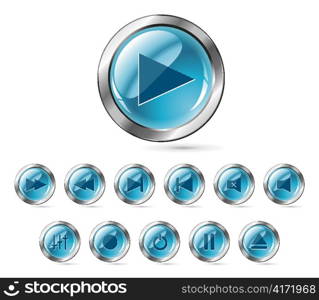 set of glossy buttons