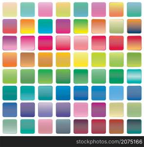 Set of gradient button icons for your design Vector illustration