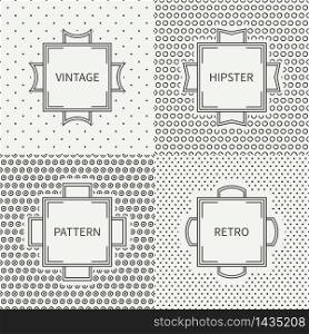 Set of hand drawn line ink seamless pattern with circle, round. Vintage frames. Wrapping paper. Vector background. Texture for greeting cards, wedding invitations. Labels, badges.. Set of hand drawn line ink seamless pattern with circle, round. Vintage frames. Wrapping paper. Vector background. Graphic texture for greeting cards, wedding invitations. Labels, badges.
