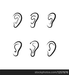 Set of Hearing Logo Template vector icon design