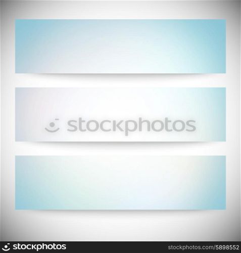 Set of horizontal banners. Abstract multicolored defocused lights background vector illustration.. Set of horizontal banners. Abstract multicolored defocused lights background vector illustration