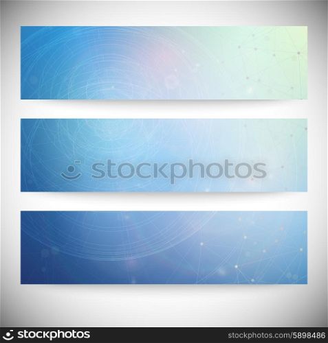 Set of horizontal banners. Conceptual vector Design template. Abstract Background Vector.. Set of horizontal banners. Conceptual vector Design template. Abstract Background Vector