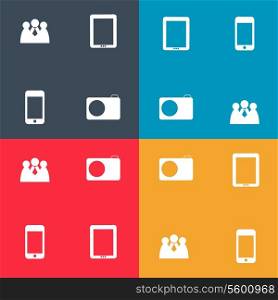 Set of icon for Infographic template design vector illustration