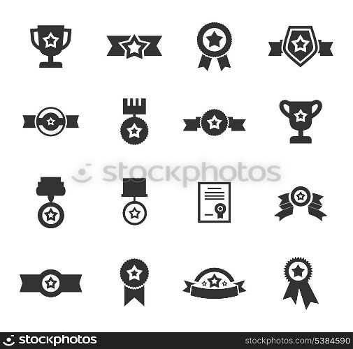 Set of icons a medal. A vector illustration