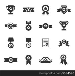 Set of icons a medal. A vector illustration