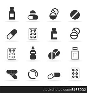 Set of icons a tablet. A vector illustration