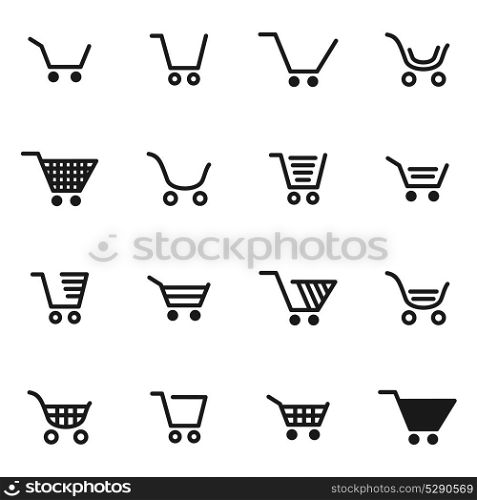 Set of icons of sales. A vector illustration