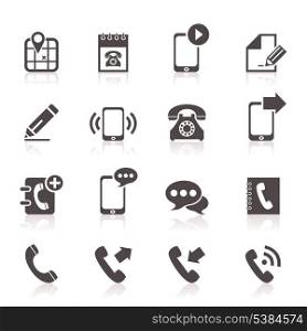 Set of icons phone. A vector illustration