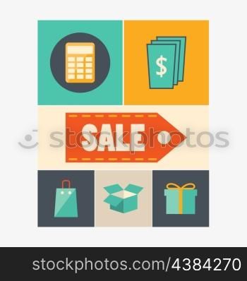Set of icons sale