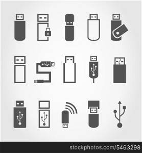Set of icons the store the computer. A vector illustration
