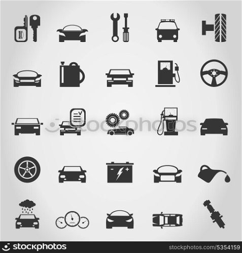 Set of icons transport. A vector illustration