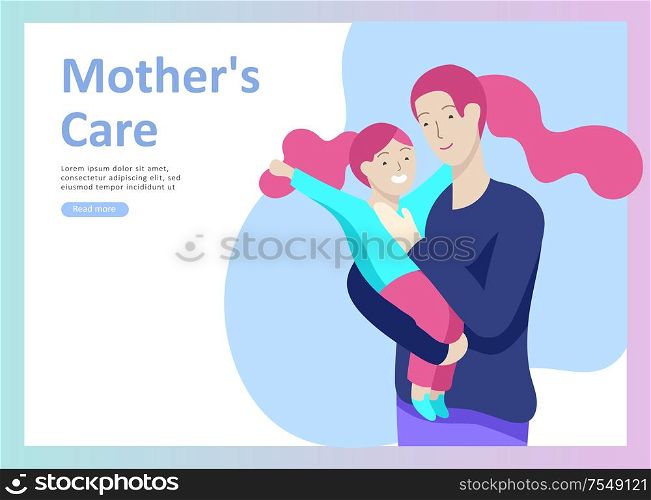 Set of Landing page templates for happy mothers day, child health care, happy childhood and children, goods and entertainment for mother with children. Parent with daughter or son have fun togethers. Set of Landing page templates for happy mothers day, child health care, happy childhood and children, goods and entertainment for mother with children. Parent with daughter or son have fun