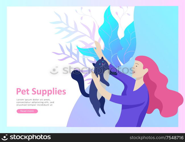 Set of Landing Page Templates with Vector Symbol. Happy people with their pets, a cat loves its owners, care and love, a pet shop and a veterinary pharmacy. Animal Day and adoption. Vector illustration. Set of Landing Page Templates with Vector Symbol. Happy people with their pets, a cat loves its owners, care and love, a pet shop and a veterinary pharmacy. Animal Day and adoption. Vector