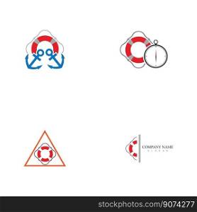 set of Lifebuoy Logo,Symbol   Icon Vector design Template.