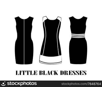 set of little black dresses