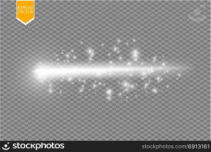 Set of magic glowing spark swirl trail effect isolated on transparent background. Bokeh glitter wave line with flying sparkling flash lights. Vector illustration. Set of magic glowing spark swirl trail effect isolated on transparent background. Bokeh glitter wave line with flying sparkling flash lights. Vector illustration. eps 10