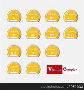 Set of main vitamins. Vector illustration. Diet infographic poster. . Diet infographic poster. Set of main vitamins. Vector illustration