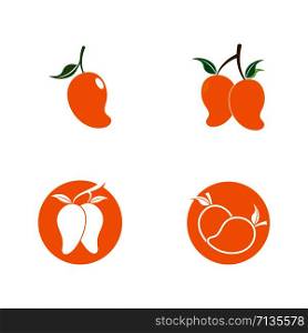 set of Mango in flat style. Mango vector logo. Mango icon