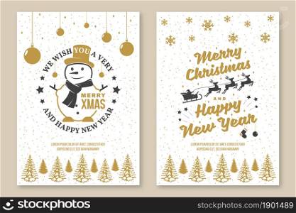Set of Merry Christmas and 2022 Happy New Year poster, flyer, greeting cards. Set quotes with snowflakes, sweet christmas candy, snowman. Vector. Vintage typography design for xmas, new year emblem. Set of Merry Christmas and 2022 Happy New Year poster, flyer, greeting cards Set quotes with snowflakes, gift, sweet christmas candy. Vector. Vintage typography design for xmas, new year emblem