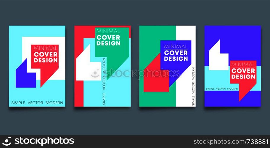 Set of minimal design backgrounds design for flyer template, poster, brochure cover, typography or other printing products. Vector illustration.. Set of minimal design backgrounds design for flyer template, poster, brochure cover, typography or other printing products