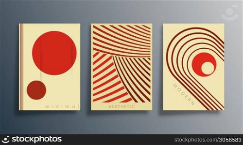 Set of minimal geometric design backgrounds for flyers, posters, brochure cover, typography, or other printing products. Vector illustration.. Set of minimal geometric design backgrounds for flyers, posters, brochure cover, typography, or other printing products. Vector illustration