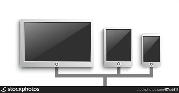 Set of modern digital devices