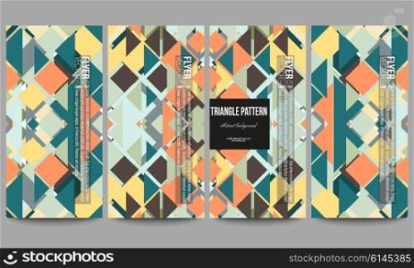Set of modern flyers. Material Design. Colored vector background. Set of modern vector flyers. Material Design. Colored vector background