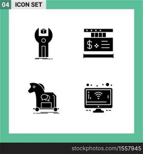 Set of Modern UI Icons Symbols Signs for sdk, cybercrime, kit, tag, internet Editable Vector Design Elements