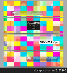 Set of modern vector banners. Abstract colorful business background, modern stylish vector texture.