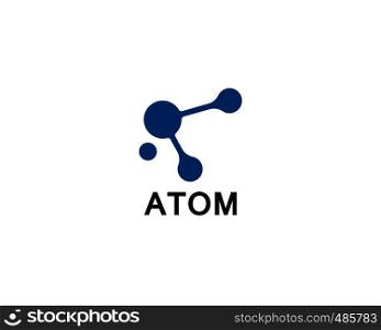 set of molecule atom logo icon vector design