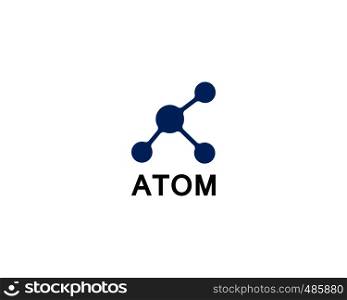 set of molecule atom logo icon vector design