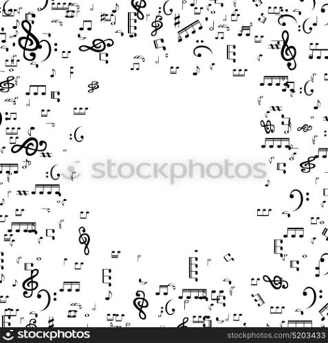 Set of musical notes, Treble clef. Vector Illustration. EPS10. Set of musical notes, Treble clef. Vector Illustration.