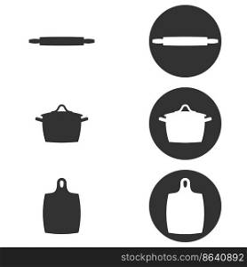 Set of objects on the theme of cook. Vector illustration on the theme cook