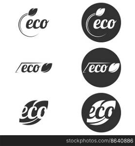 Set of objects on the theme of eco. Vector illustration on the theme eco
