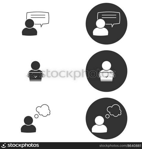 Set of objects on the theme of social. Vector illustration on the theme social