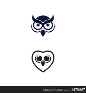 Set of Owl Bird Logo Template Vector Illustration
