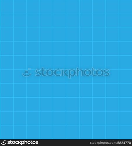 set of owls. Illustration Seamless Background with Blue Tiles - Vector
