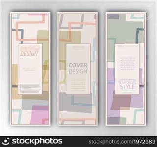set of patterns of their abstract shapes and figures for banners, covers, brochures, textures in a minimalist style. Flat design.