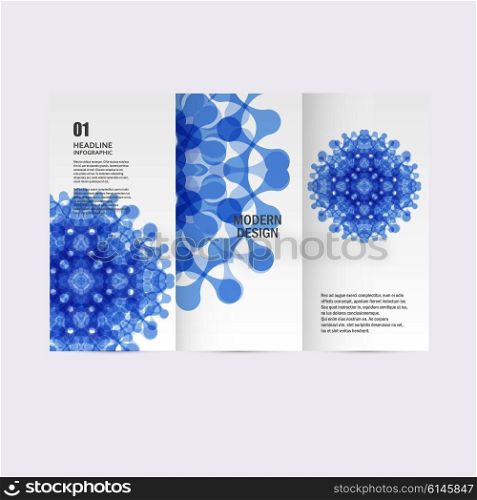Set of patterns with abstract colored shapes. Set of patterns with abstract colored shapes.
