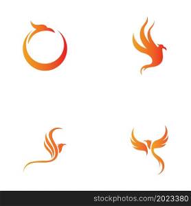 set of Phoenix logo design vector illustration