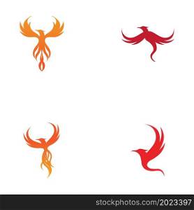 set of Phoenix logo design vector illustration