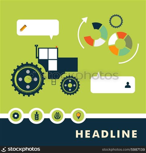 Set of planar vector characters relating to agriculture.. Set of vector characters relating to agriculture