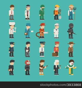 Set of profession characters , eps10 vector format
