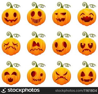 Set of pumpkin for Halloween