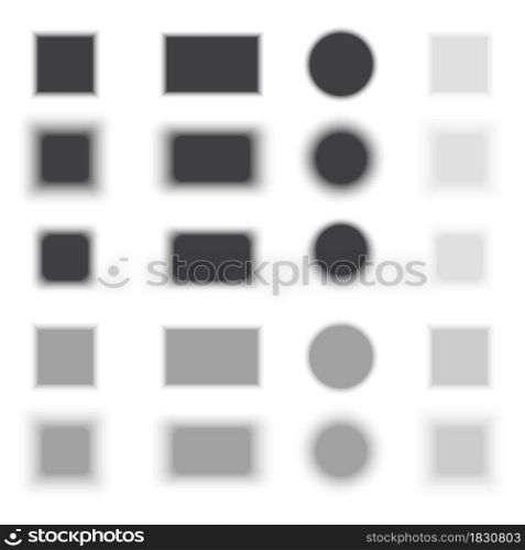 Set of realistic transparent grey geometric figures with shadow effects. Line art. Vector illustration. Stock image. EPS 10.. Set of realistic transparent grey geometric figures with shadow effects. Line art. Vector illustration. Stock image.